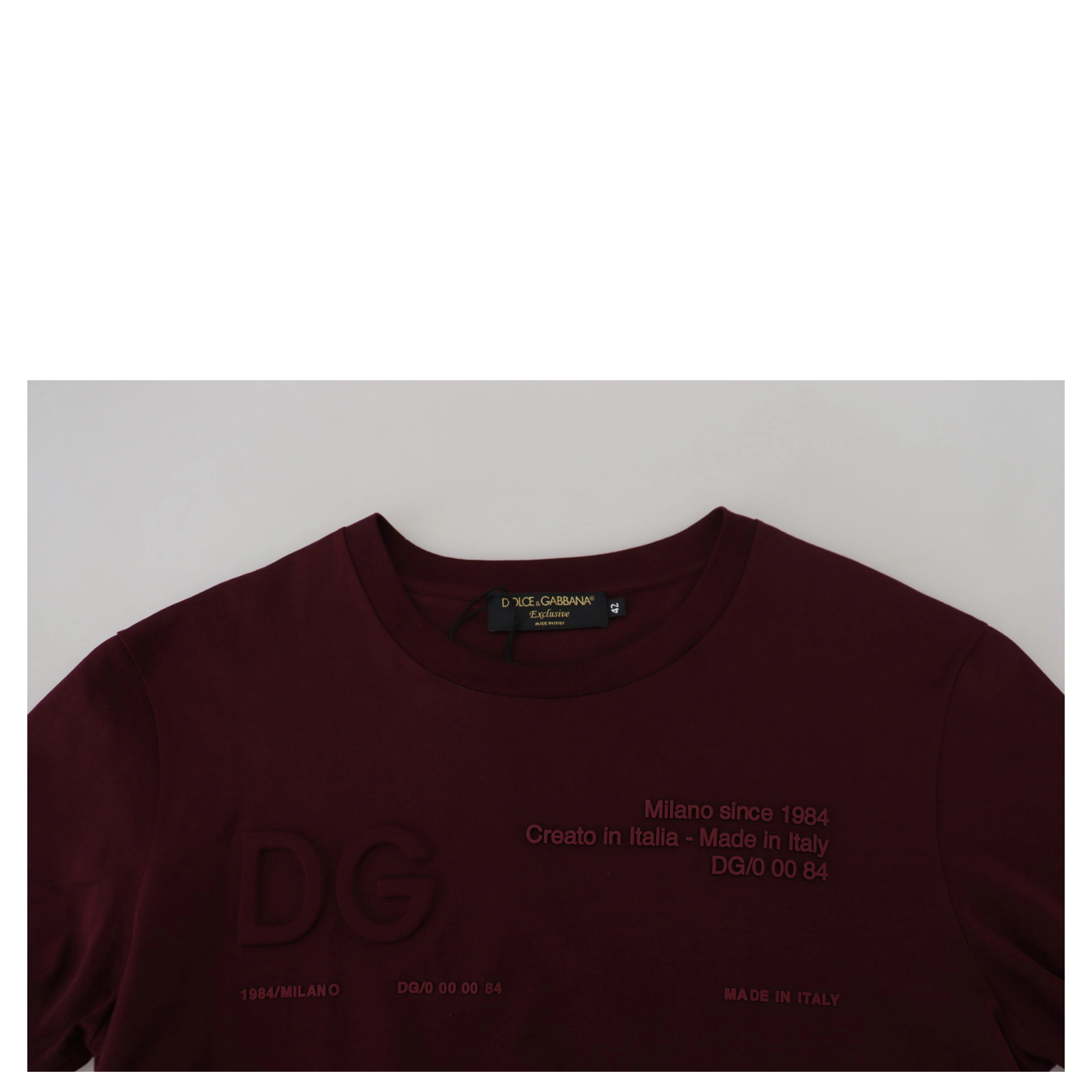 Maroon Printed Short Sleeves Men T-shirt
