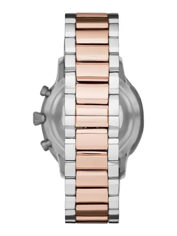 Silver and Bronze Steel Chronograph Watch alternative