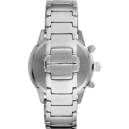 Bronze and Silver Steel Chronograph Watch