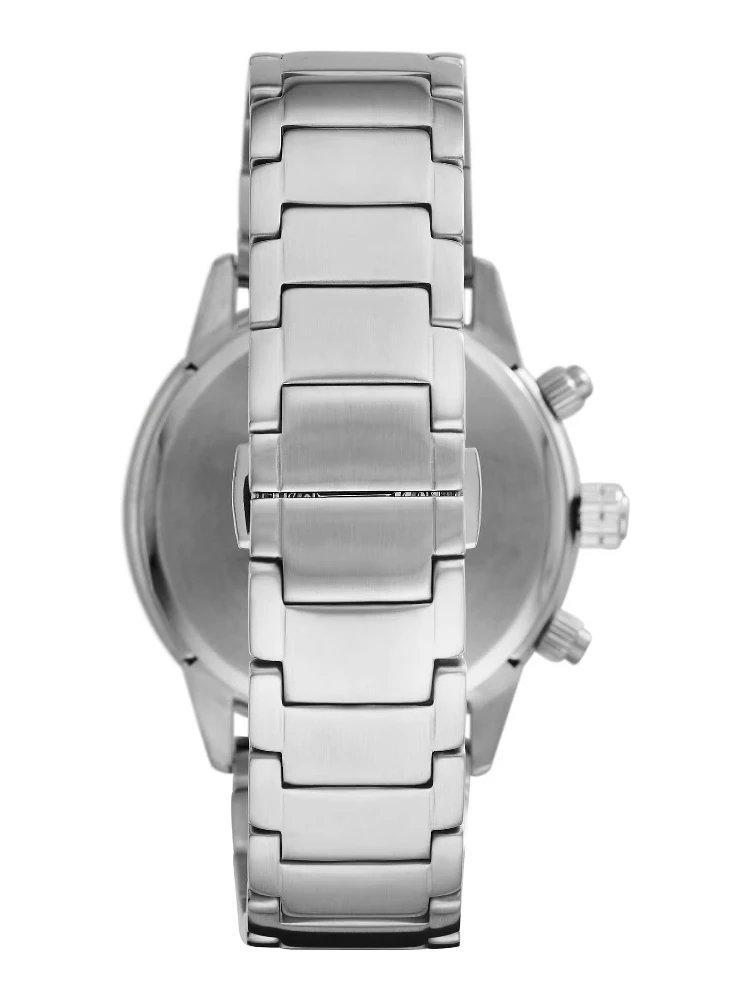 Bronze and Silver Steel Chronograph Watch alternative