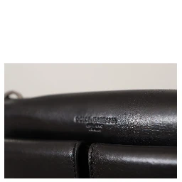 Black Leather Wristlet Mini Bag Card Bill Wallet