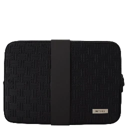 Black Padded Pouch Bag Zipper Cover Sleeve Case