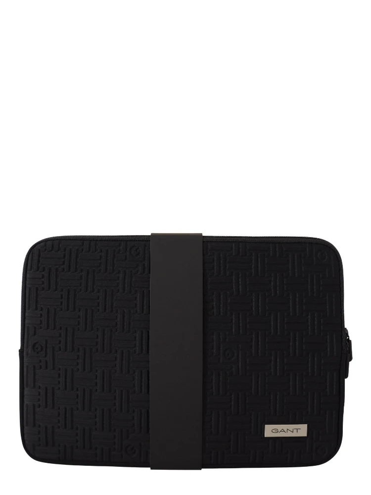 Black Padded Pouch Bag Zipper Cover Sleeve Case