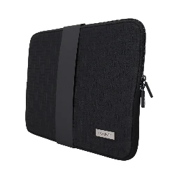 Black Padded Pouch Bag Zipper Cover Sleeve Case