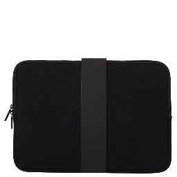 Black Padded Pouch Bag Zipper Cover Sleeve Case