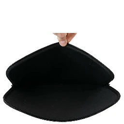 Black Padded Pouch Bag Zipper Cover Sleeve Case