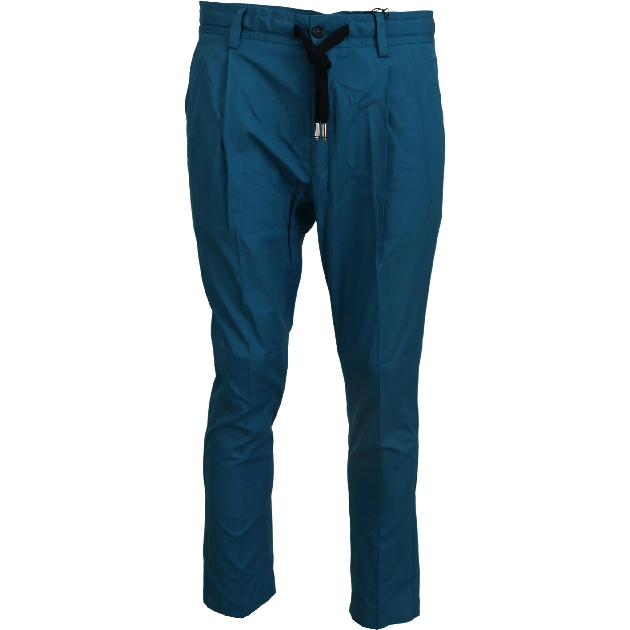 Blue Cotton Chinos Trousers Pants