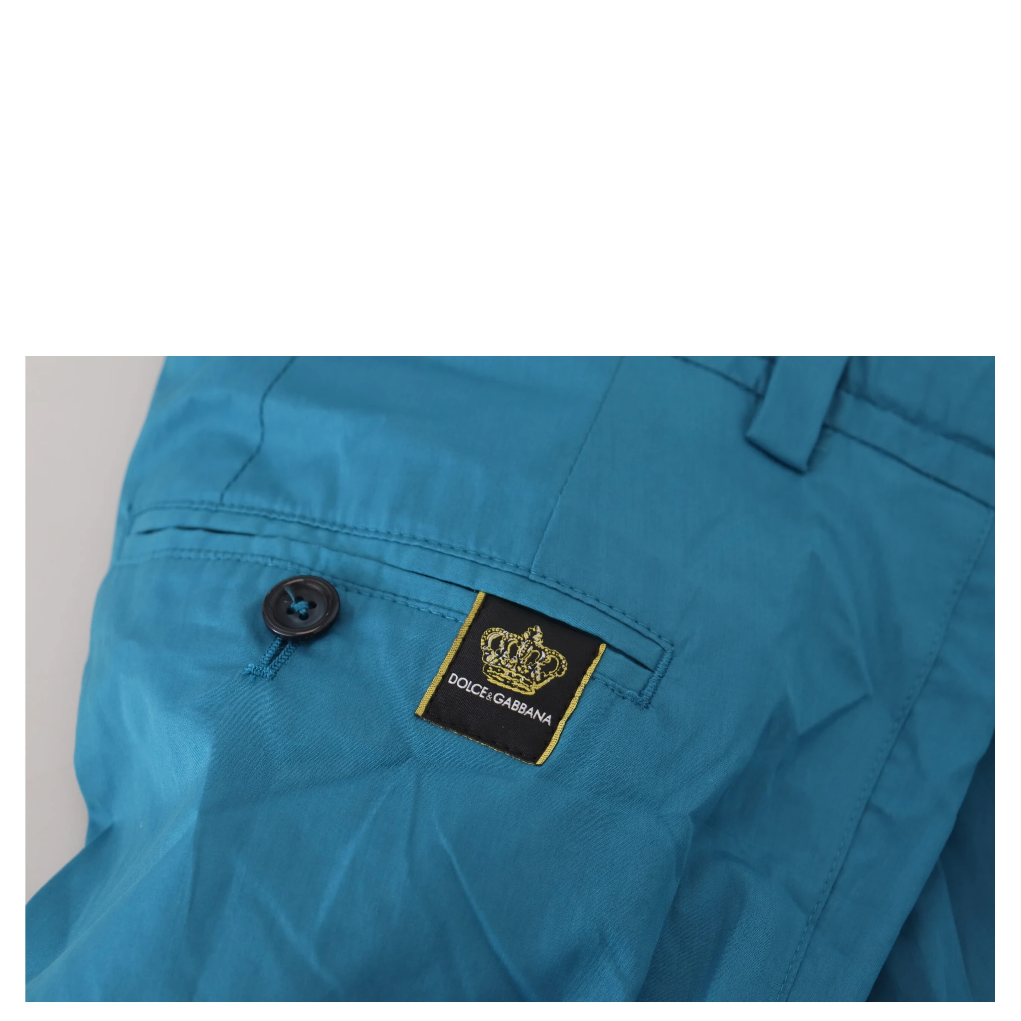 Blue Cotton Chinos Trousers Pants