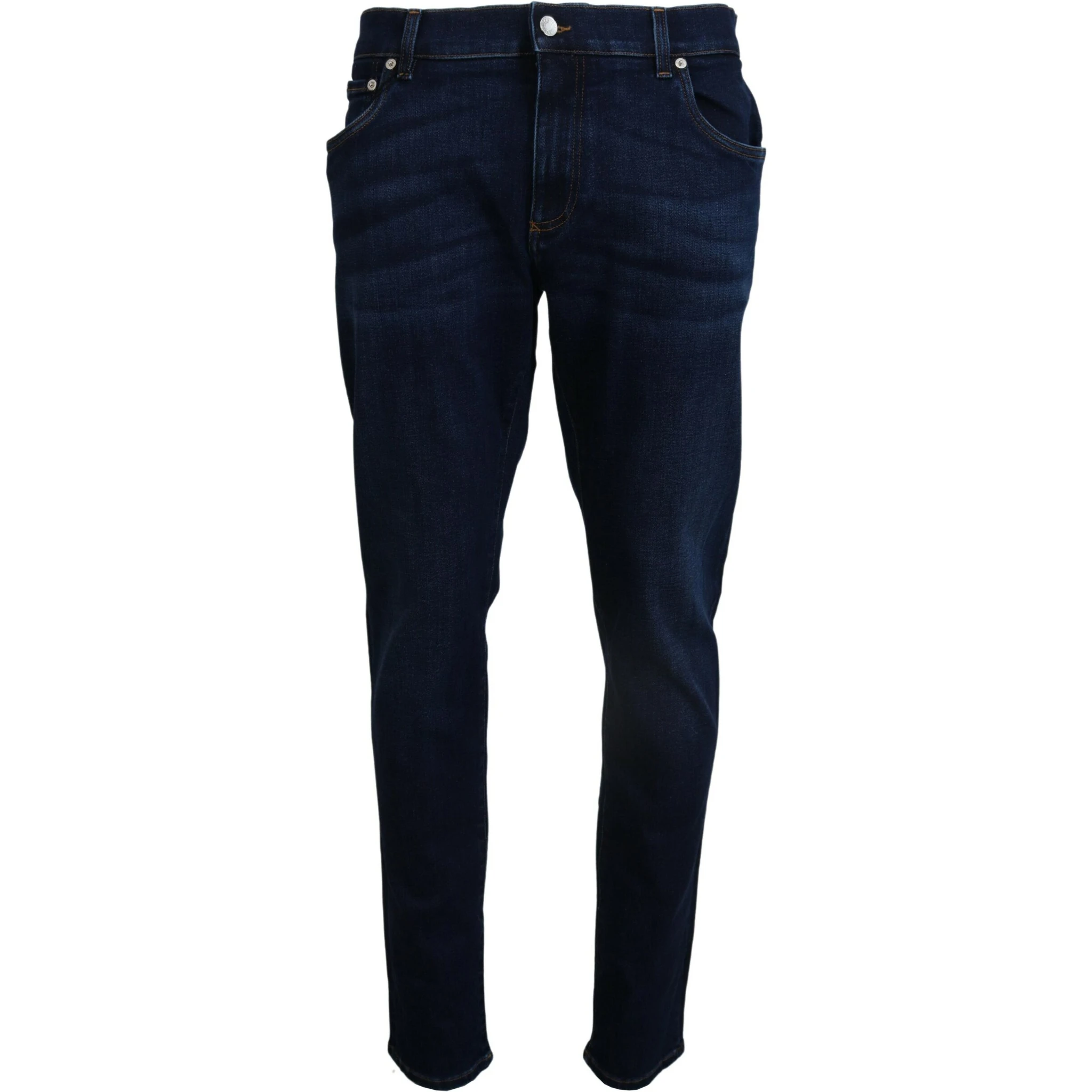 Dark Blue Cotton Denim SKINNY Jeans