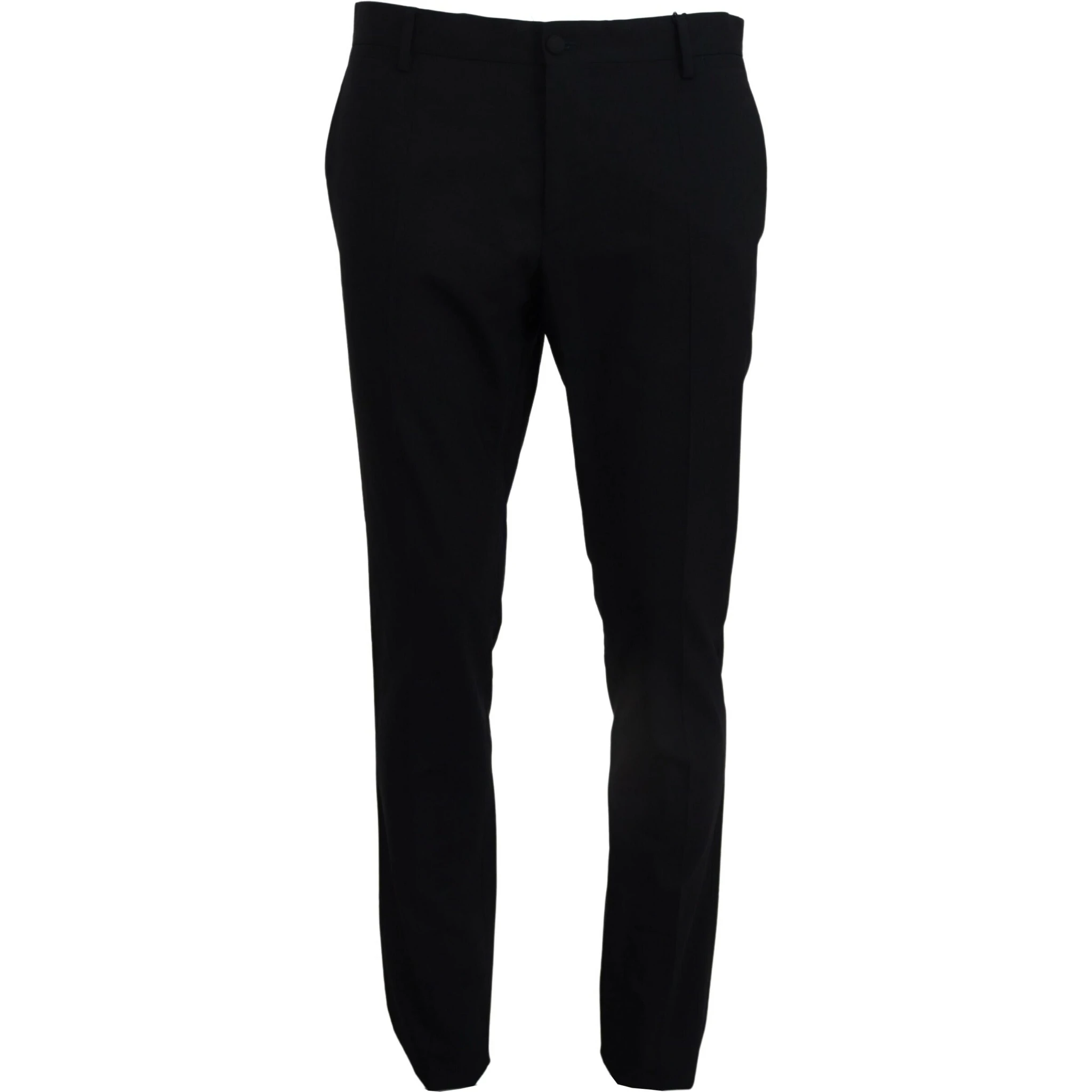 Blue Wool Stretch Dress Formal Slim Fit Pant