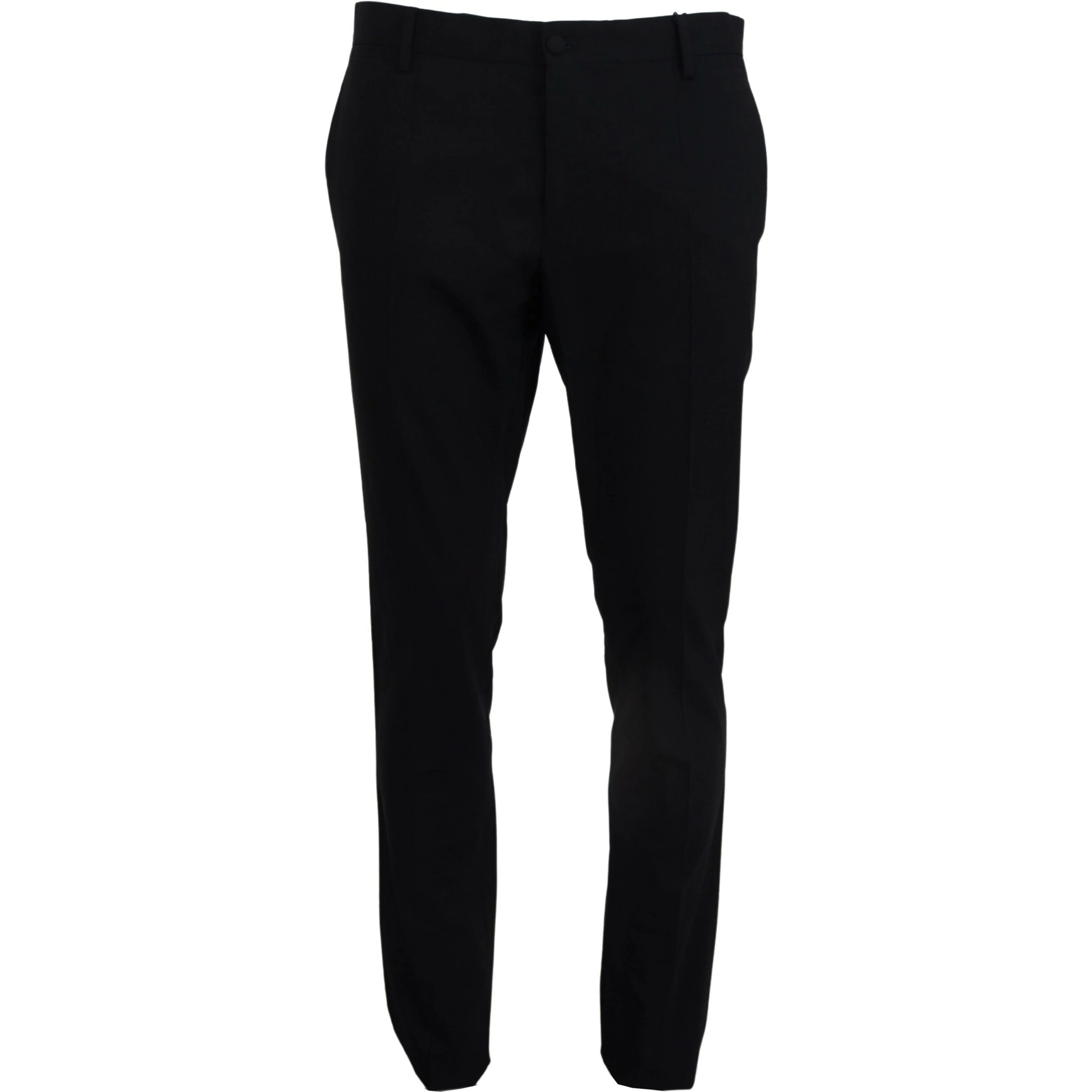 Blue Wool Stretch Dress Formal Slim Fit Pant