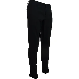 Blue Wool Stretch Dress Formal Slim Fit Pant