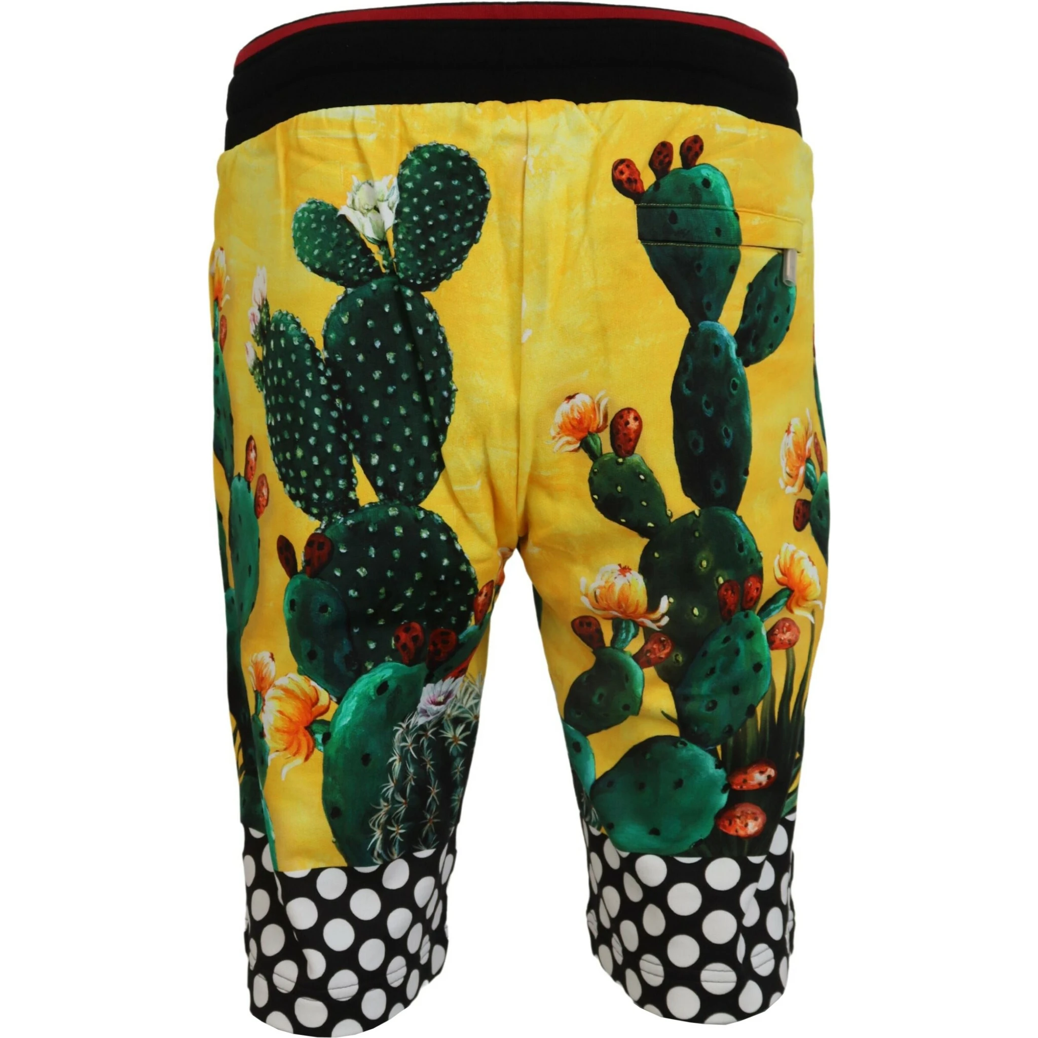 Multicolor Cactus Print Cotton Sweat Shorts