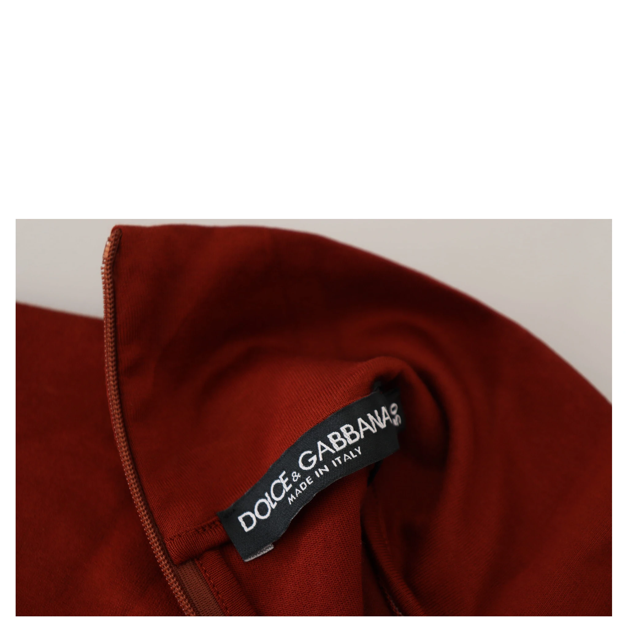 Maroon Cotton Turtle Neck Zip Sweater