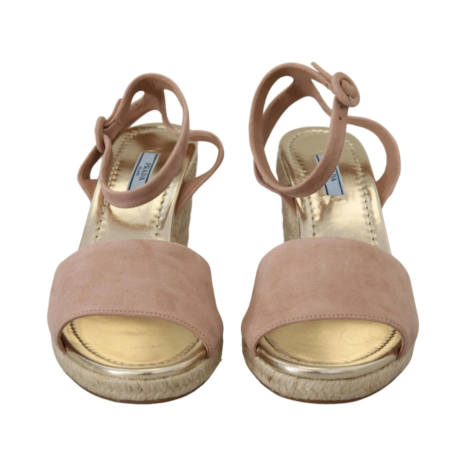 Pink Suede Leather Ankle Strap Sandals