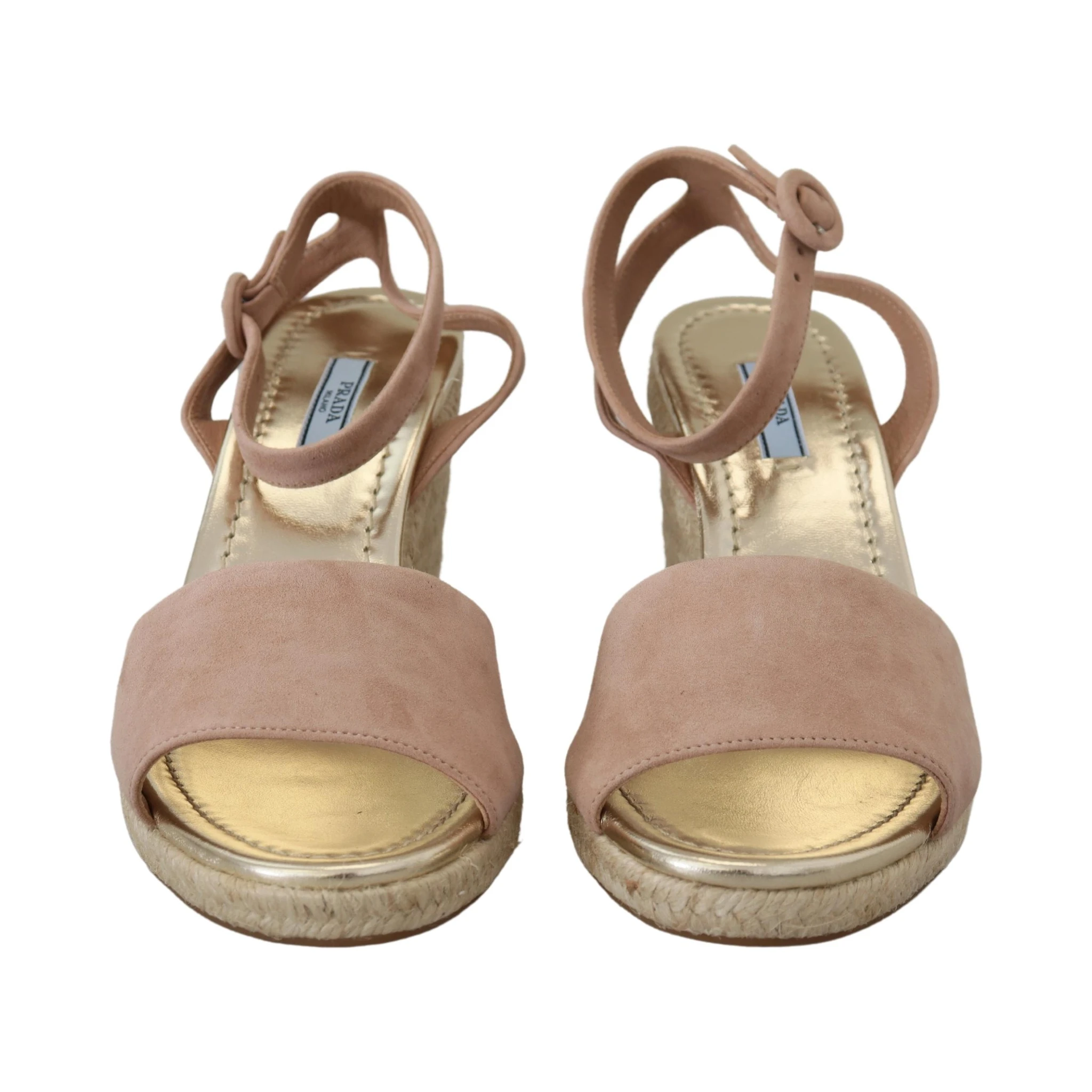 Pink Suede Leather Ankle Strap Sandals