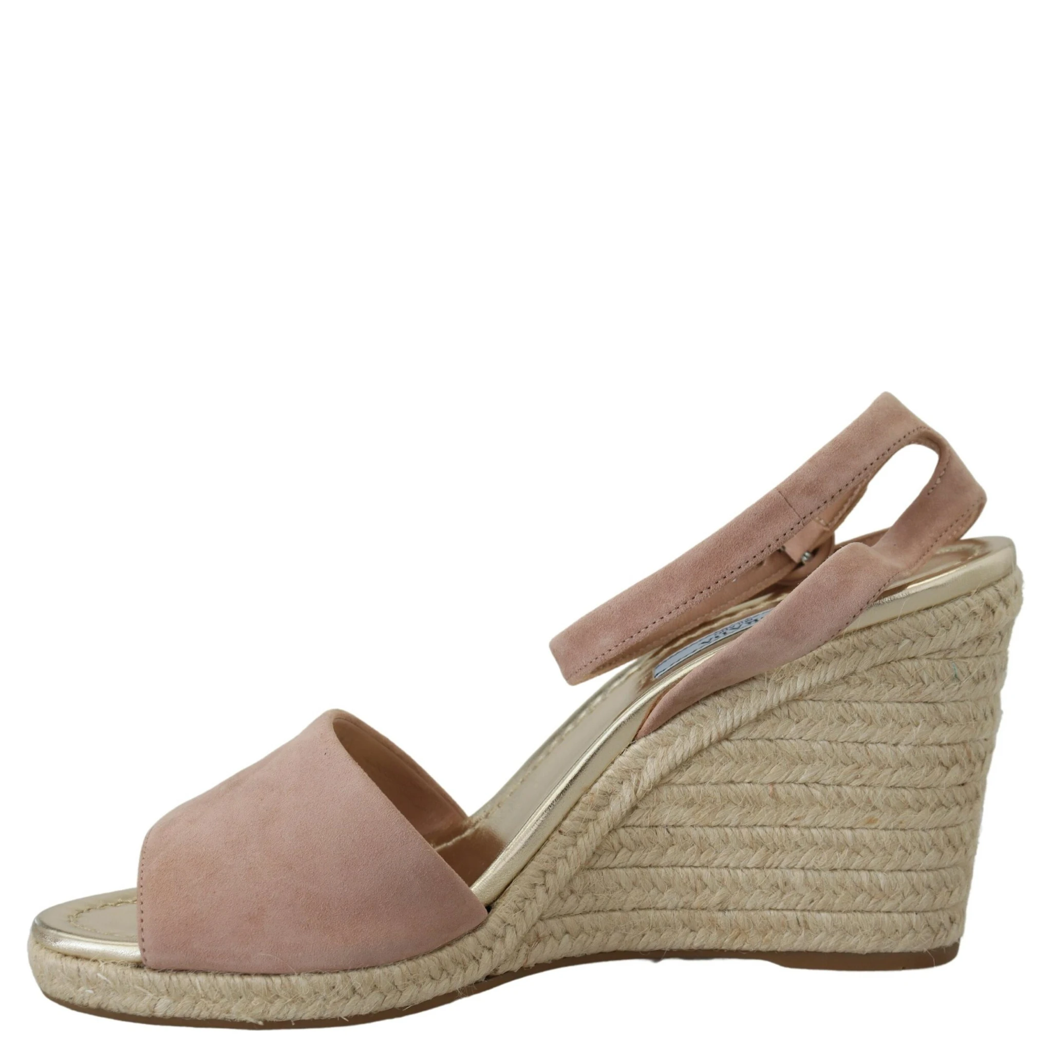 Pink Suede Leather Ankle Strap Sandals