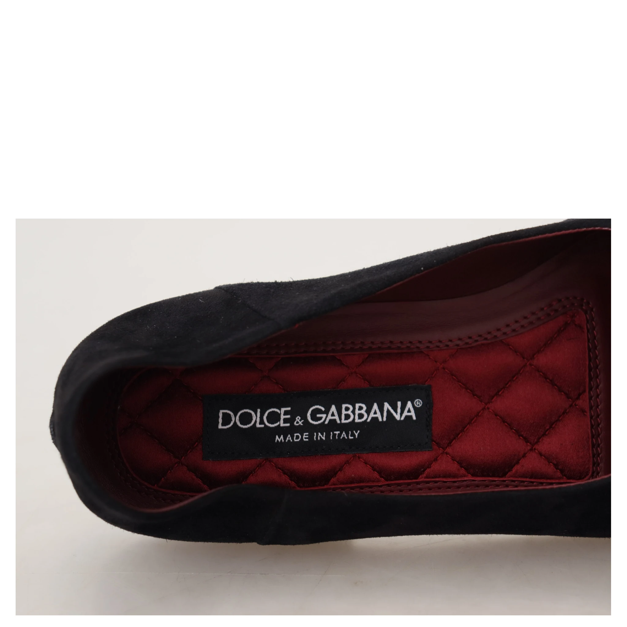 Black Suede Gold Cross Slip On Loafers Shoes