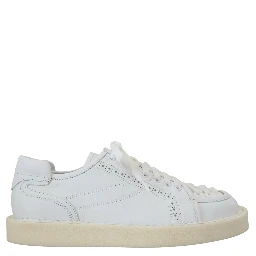 White Leather Low Top Oxford Sneakers Casual Shoes