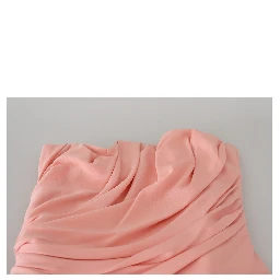 Pink Silk Stretch Strapless Sheath Dress