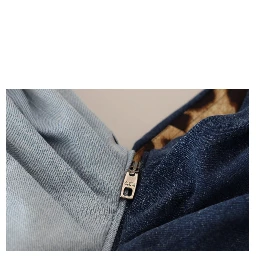 Two Tone Blue Patchwork Denim Mini Dress