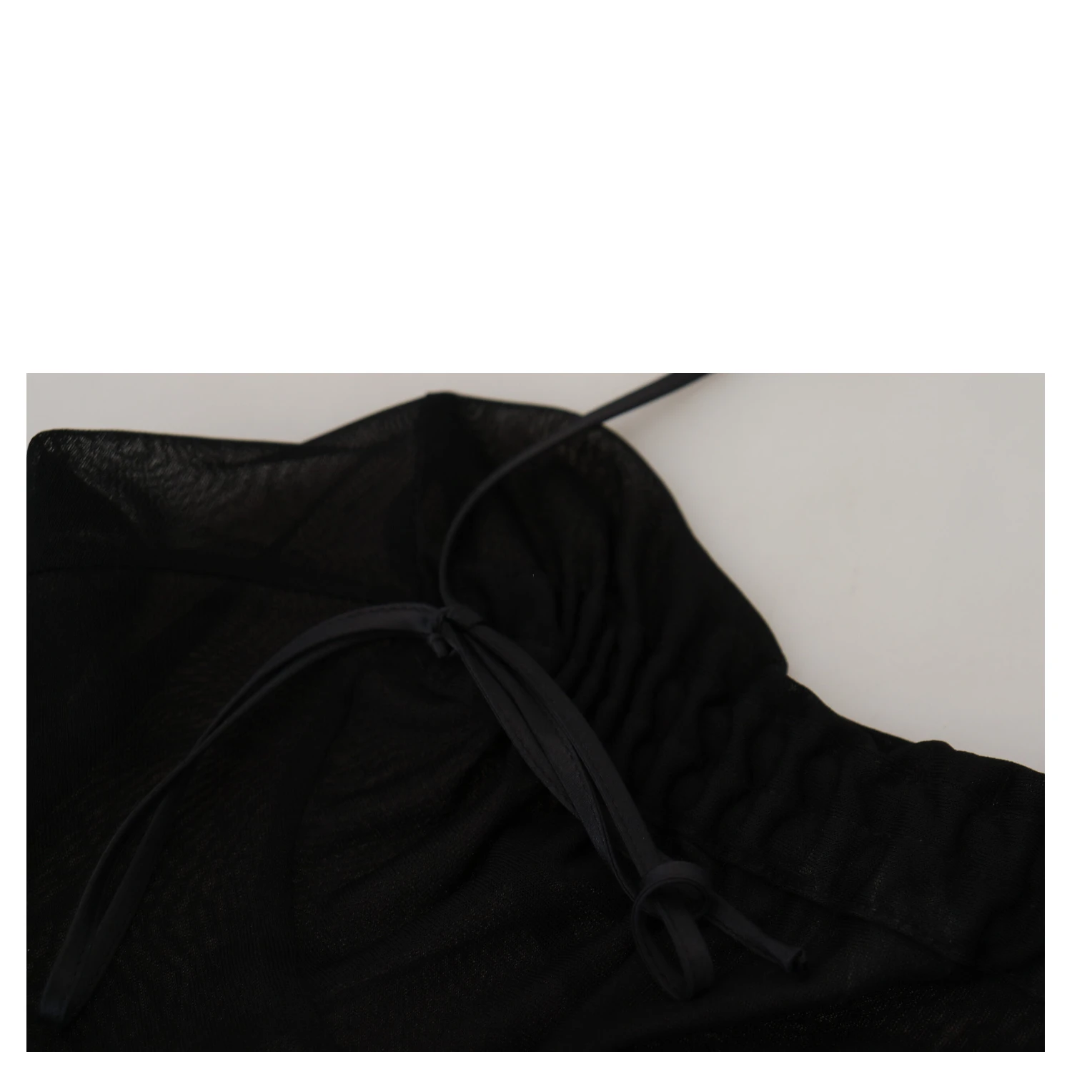 Black Viscose Bodycon Sheath Midi Dress