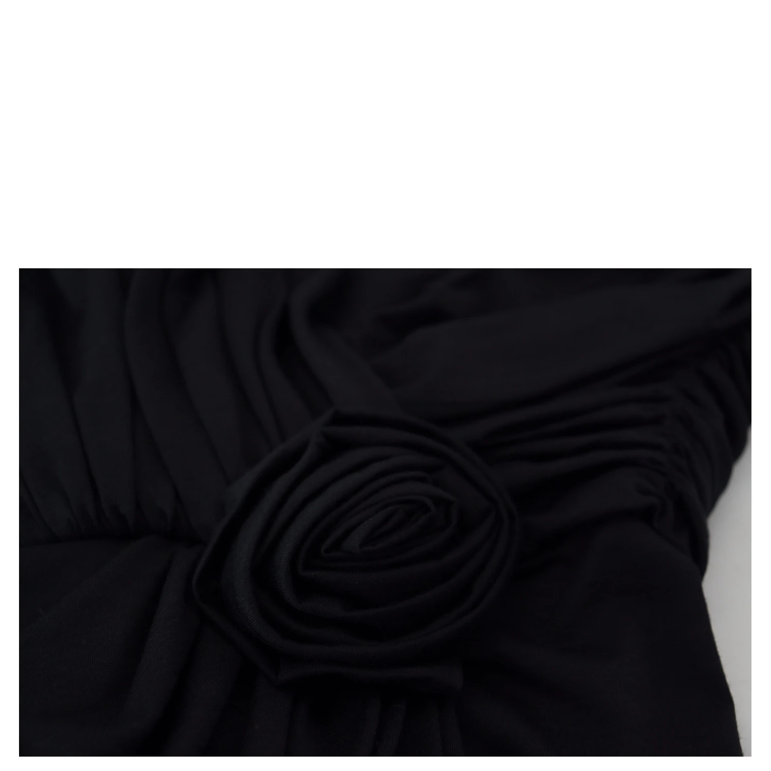Black Wrap Sheath One Shoulder Wool Dress