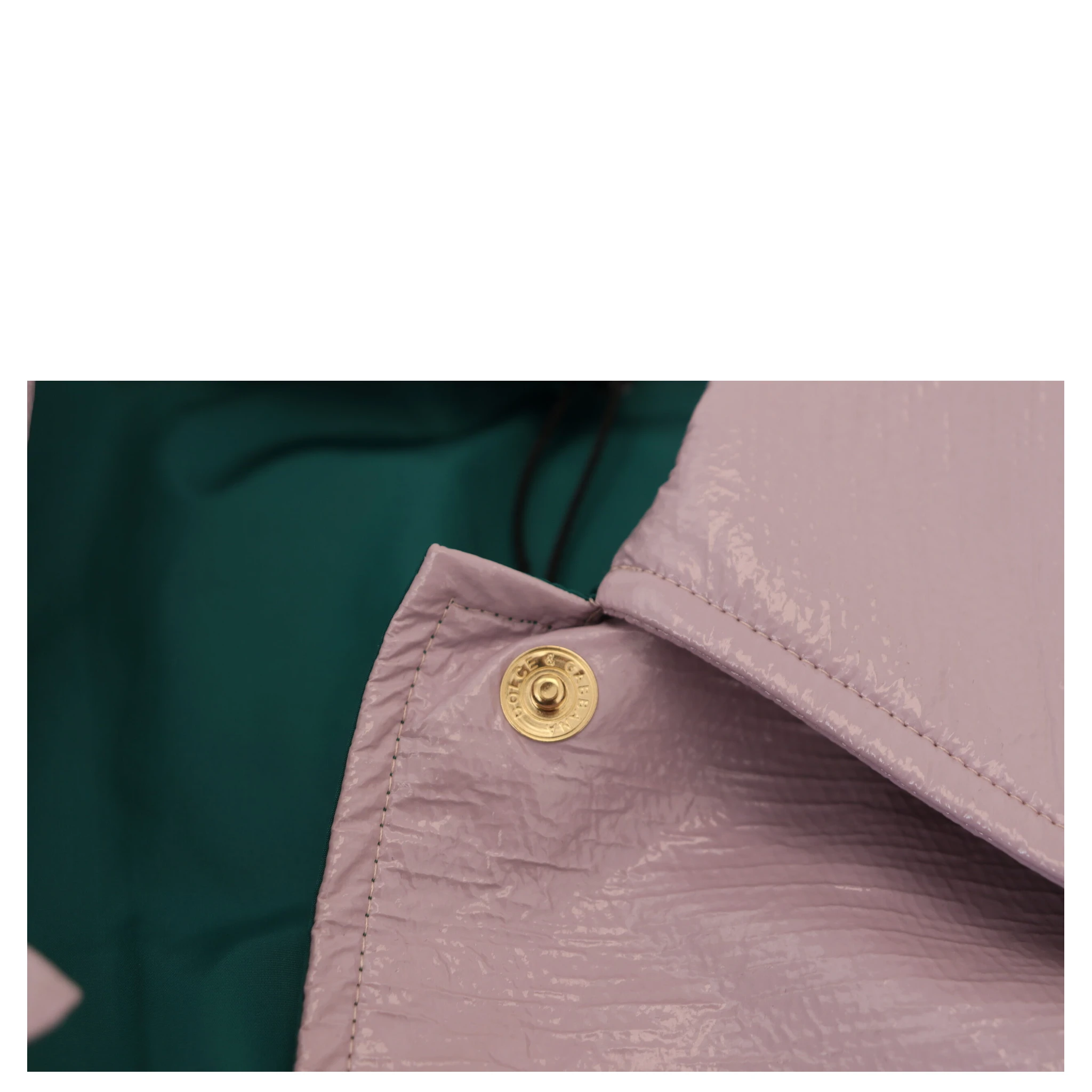 Purple Cotton Button Down Cropped Jacket