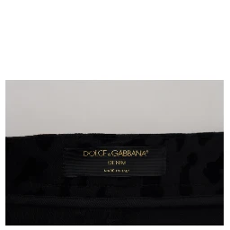 Black Denim Cotton Stretch Hot Pants Shorts