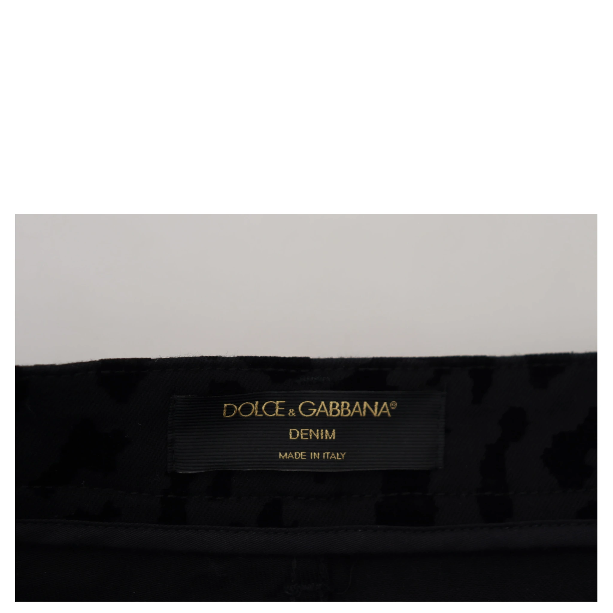 Black Denim Cotton Stretch Hot Pants Shorts