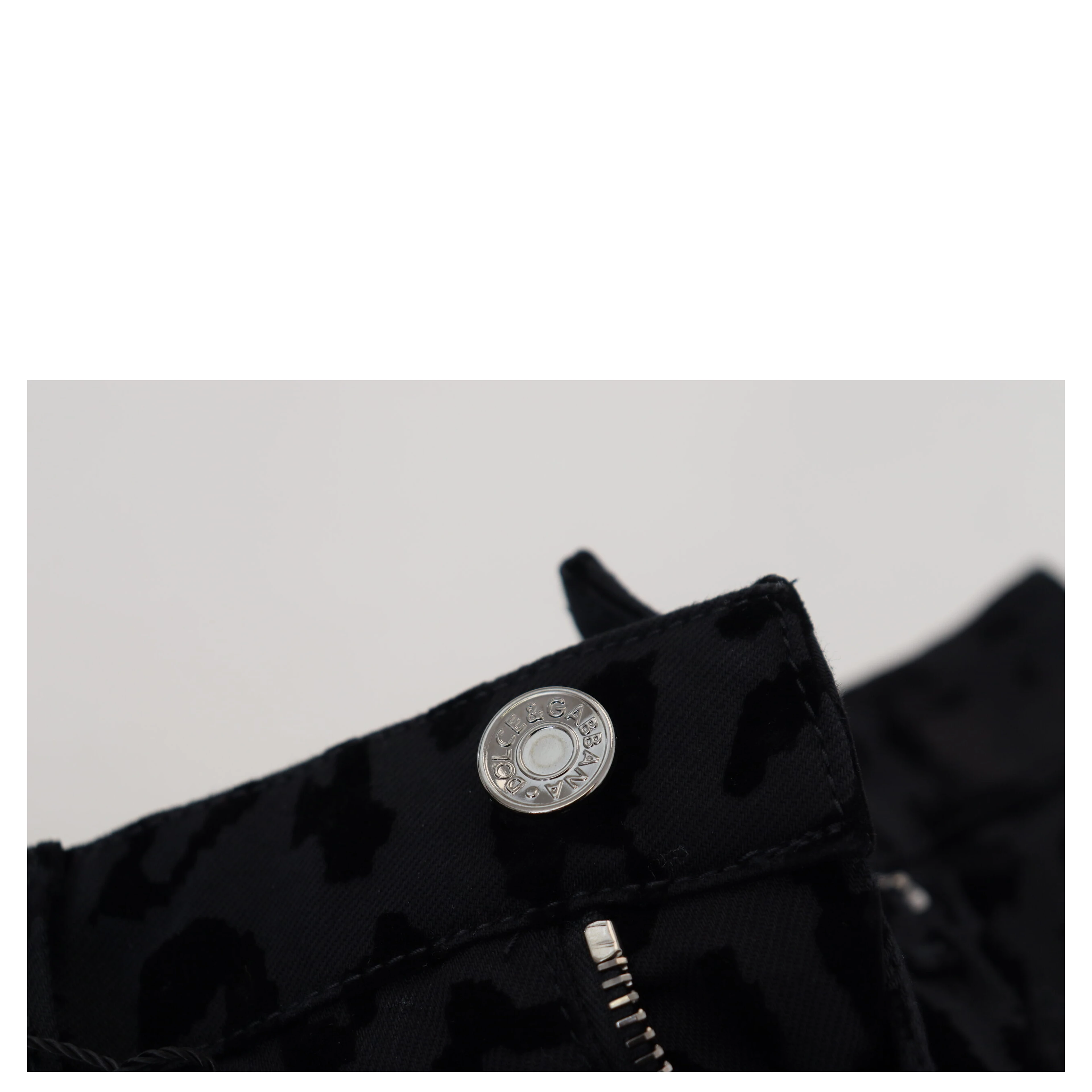Black Denim Cotton Stretch Hot Pants Shorts
