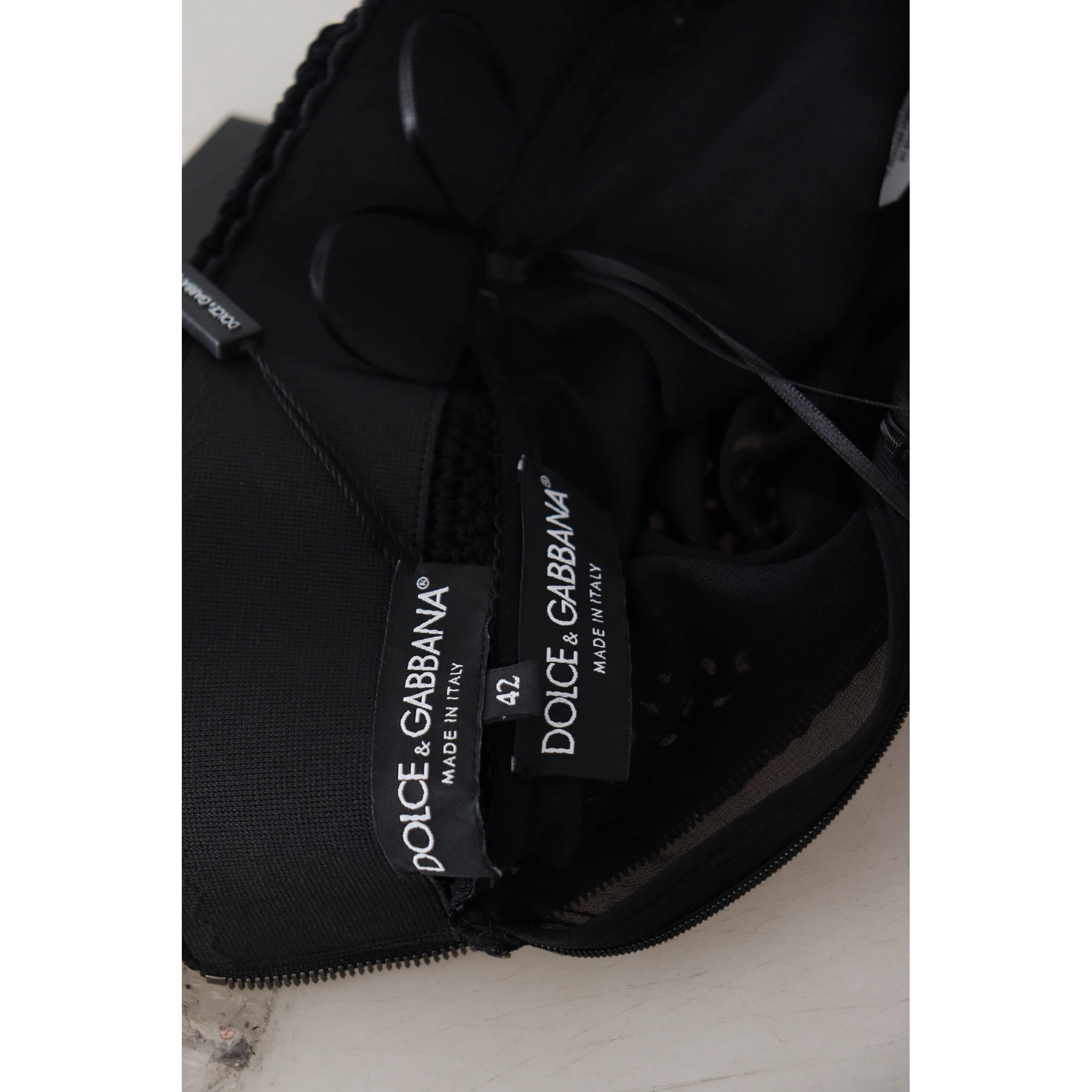 Black Knitted Cotton High Waist Mermaid Skirt