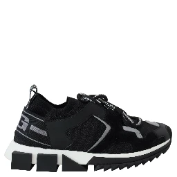 Black Mesh Sorrento Trekking Sneakers Shoes