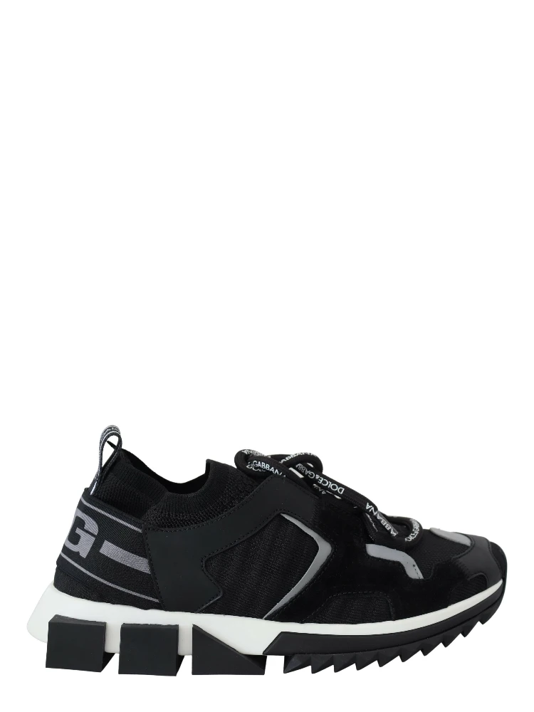 Black Mesh Sorrento Trekking Sneakers Shoes