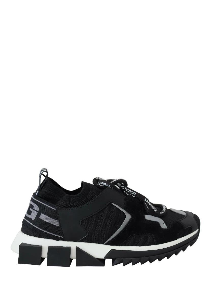 Black Mesh Sorrento Trekking Sneakers Shoes
