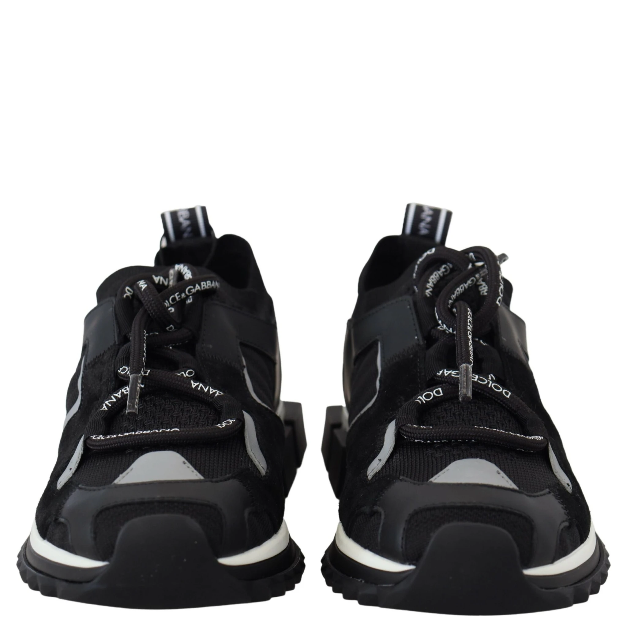 Black Mesh Sorrento Trekking Sneakers Shoes