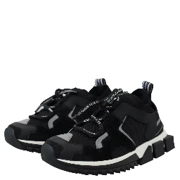 Black Mesh Sorrento Trekking Sneakers Shoes