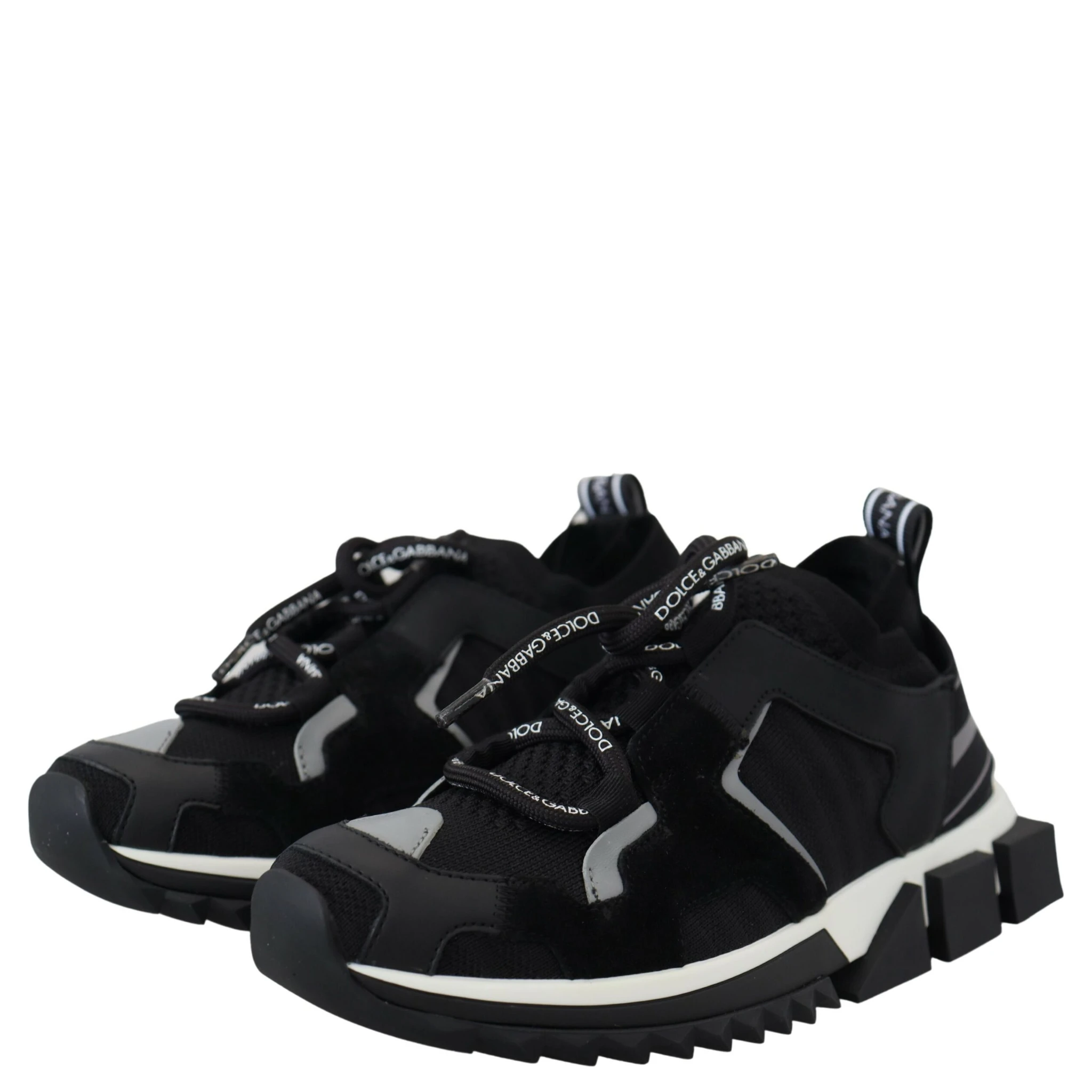 Black Mesh Sorrento Trekking Sneakers Shoes