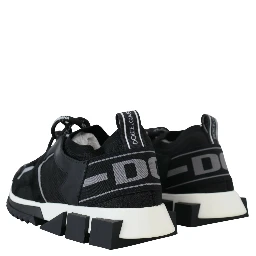 Black Mesh Sorrento Trekking Sneakers Shoes