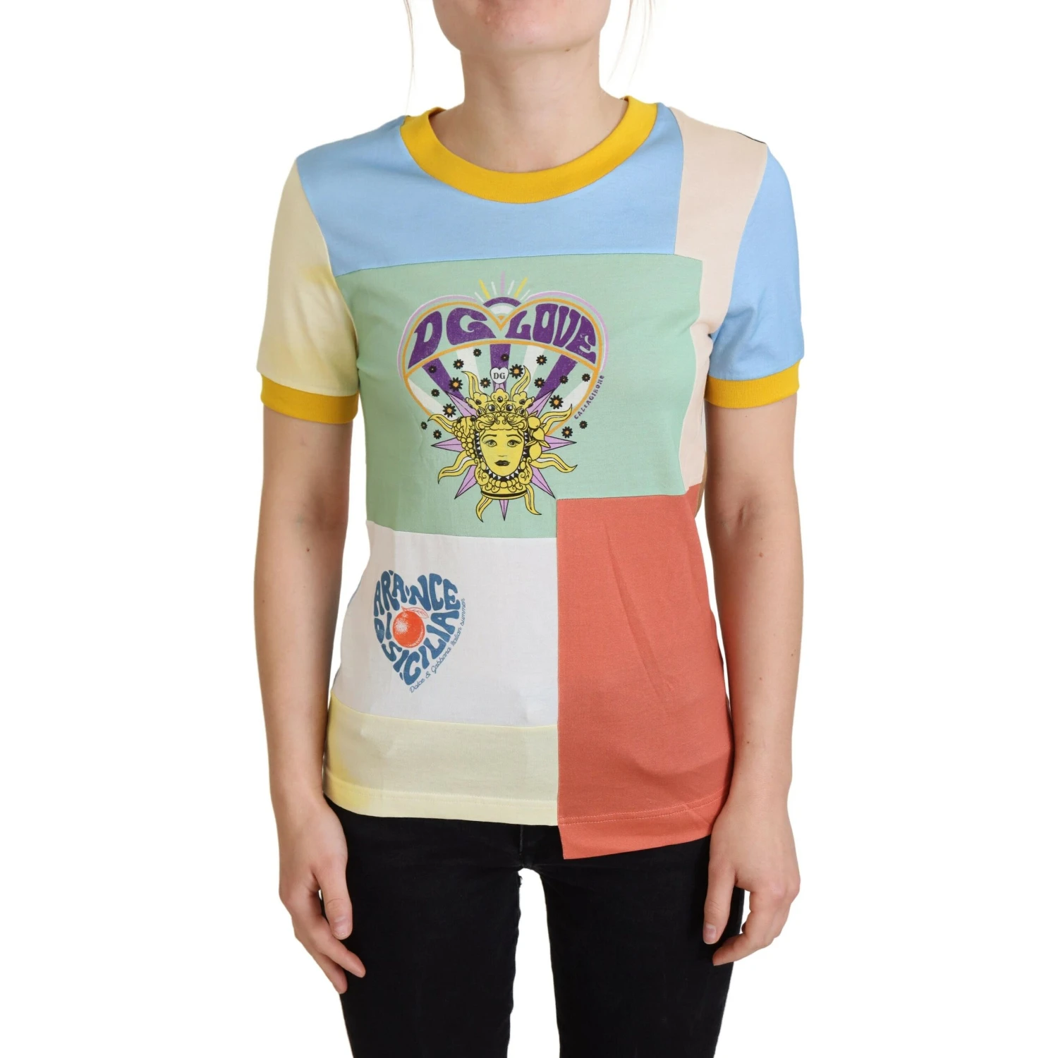 Multicolor Cotton  DG Love Patchwork