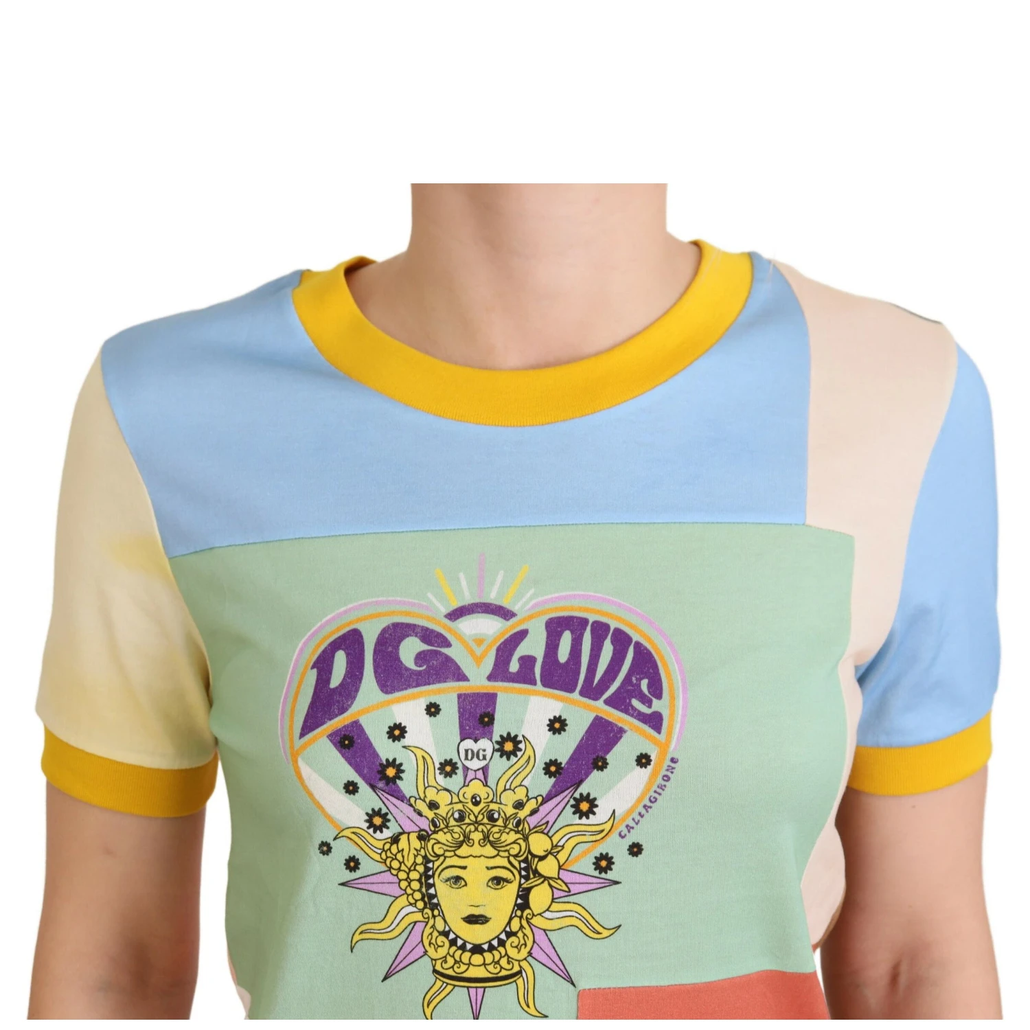 Multicolor Cotton  DG Love Patchwork