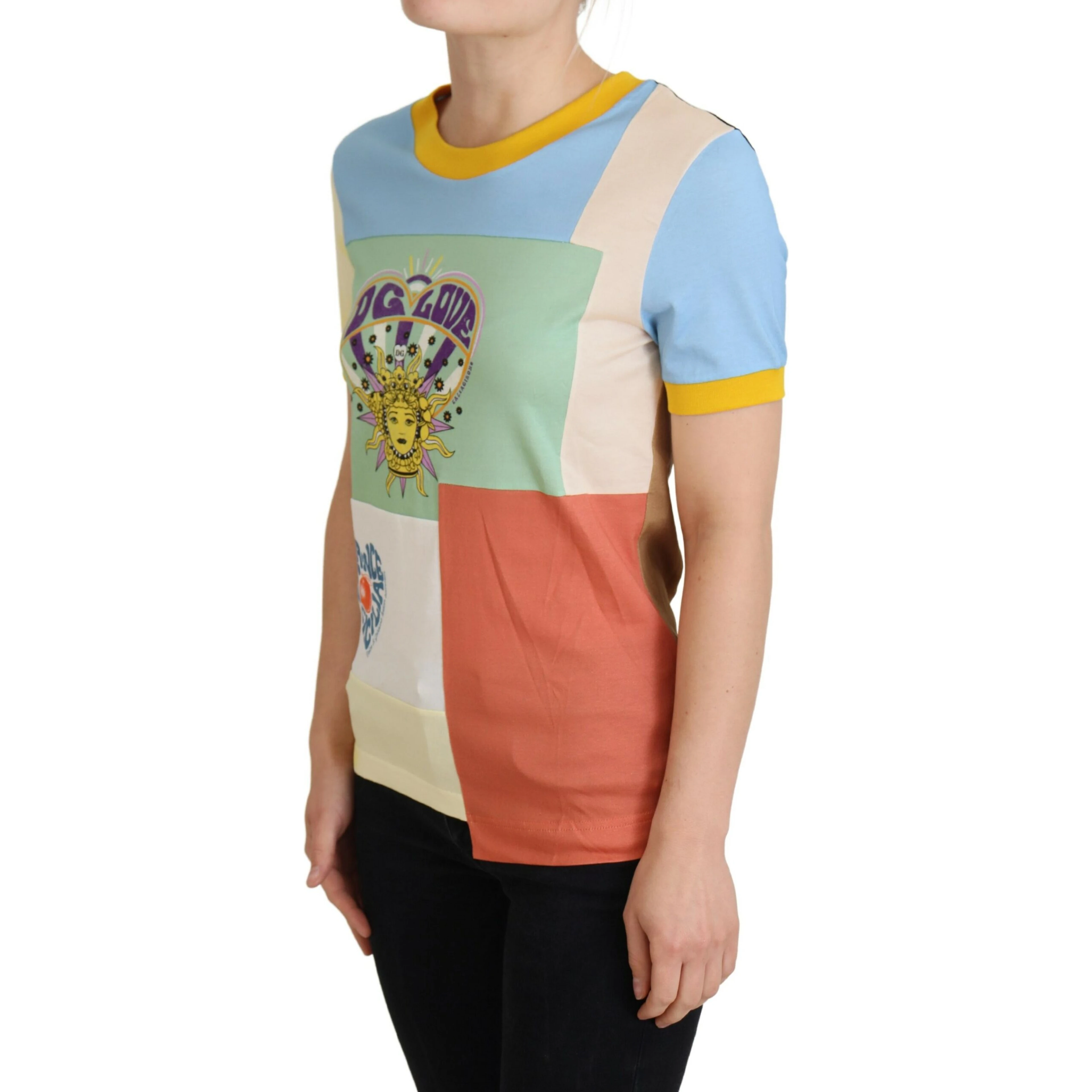 Multicolor Cotton DG Love Patchwork