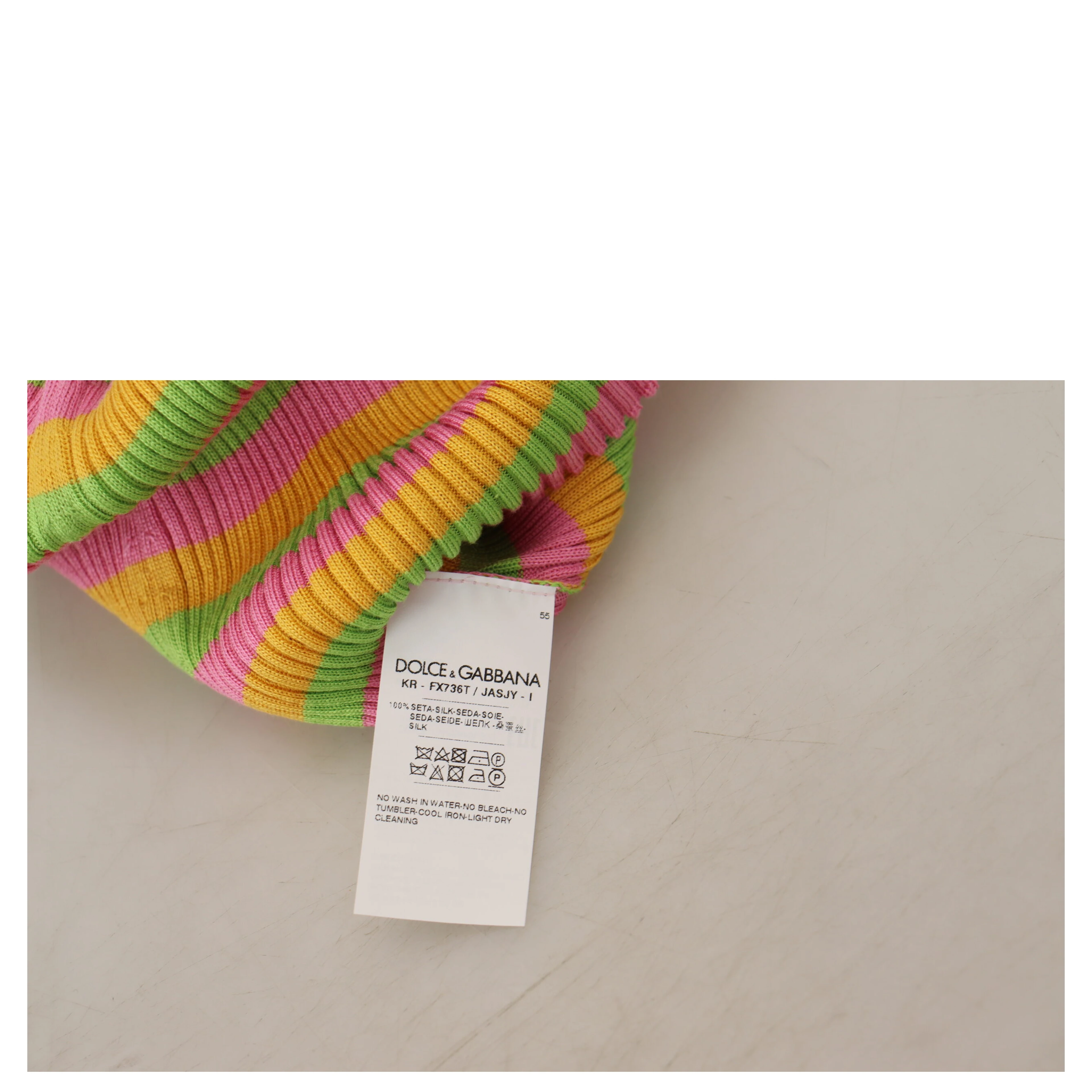 Multicolor Silk Vest Pullover Tank Top