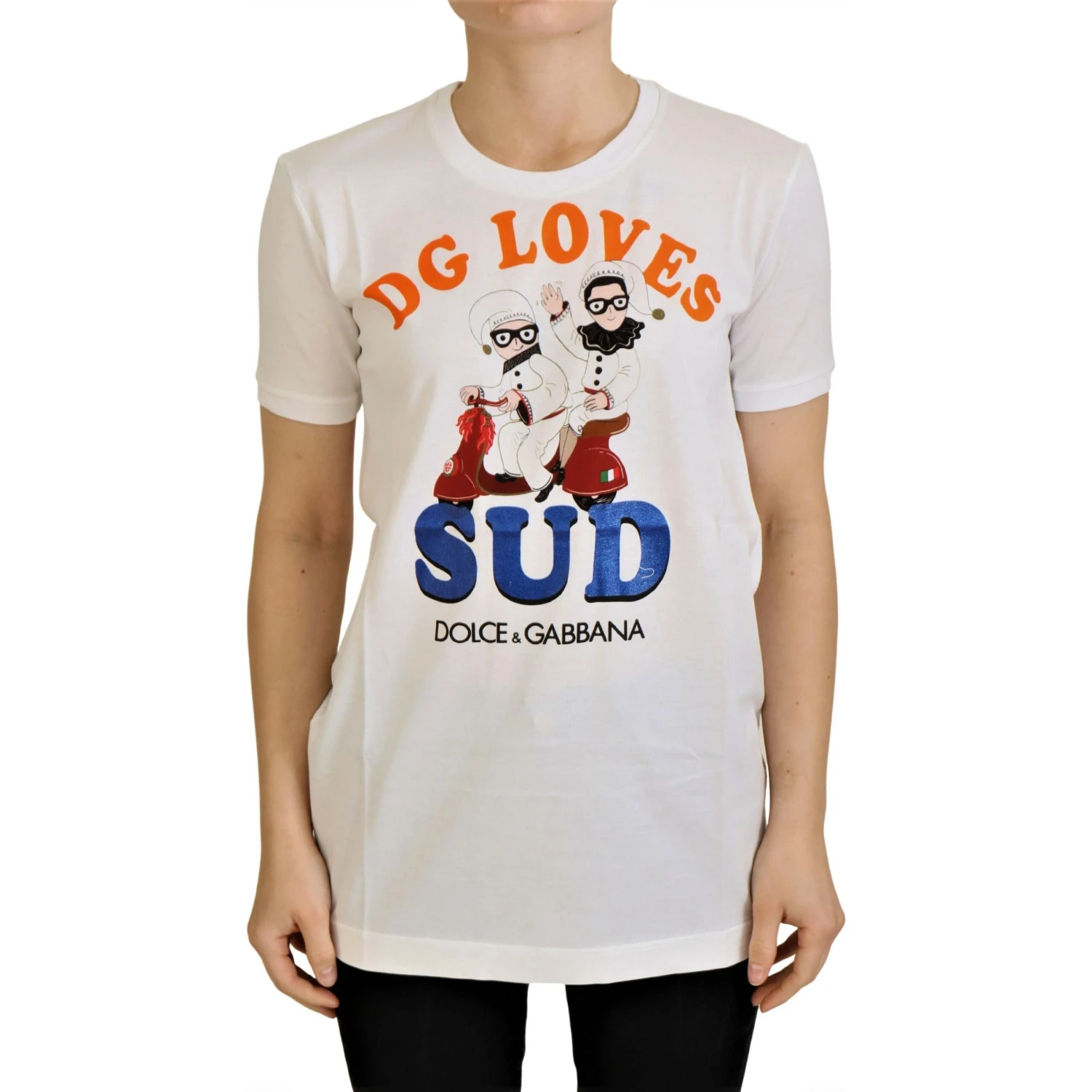 White Cotton DG Loves SUD  T-shirt