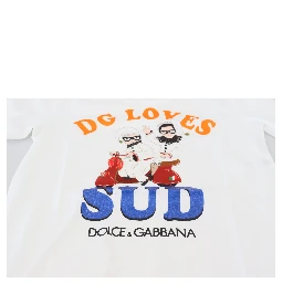 White Cotton DG Loves SUD  T-shirt