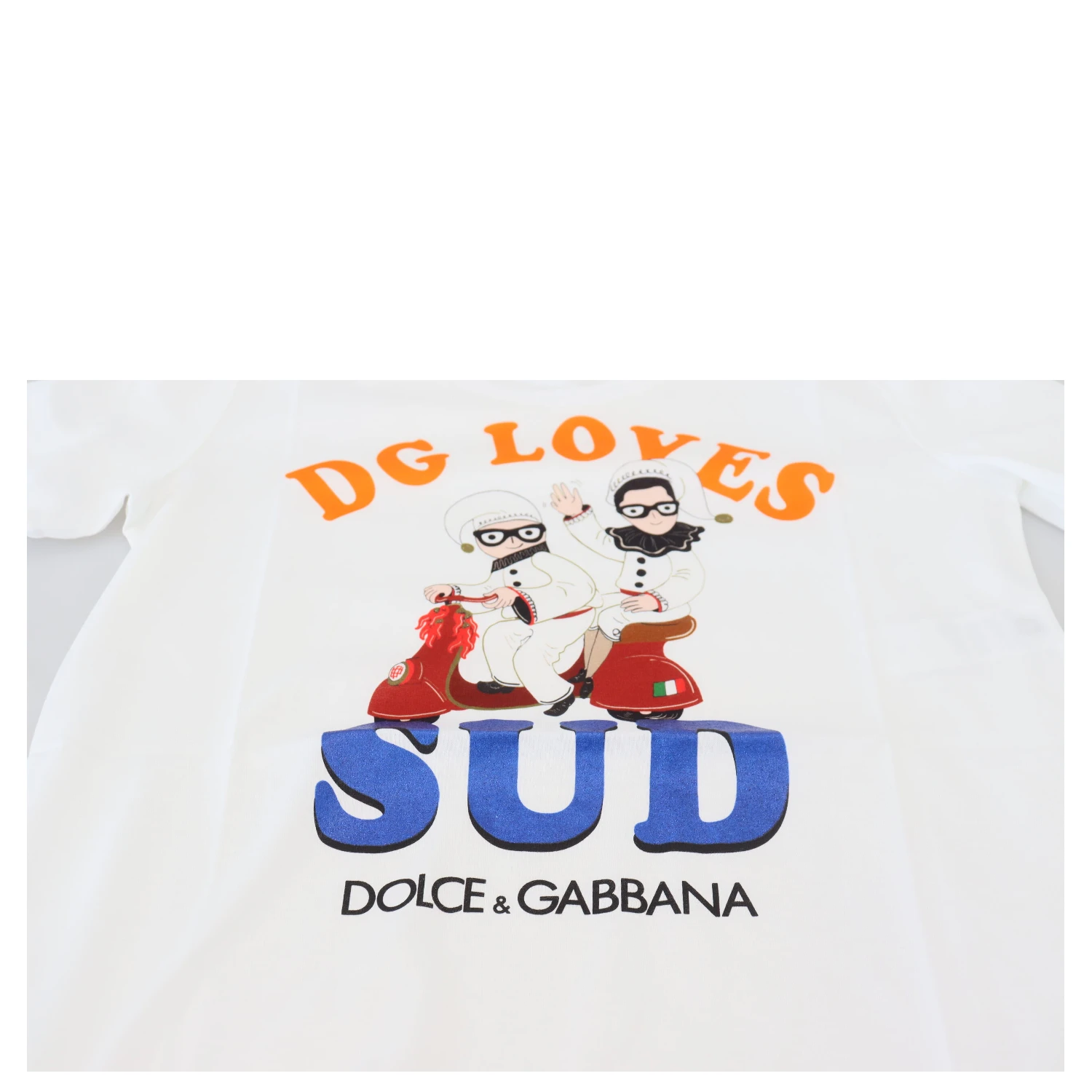 White Cotton DG Loves SUD  T-shirt