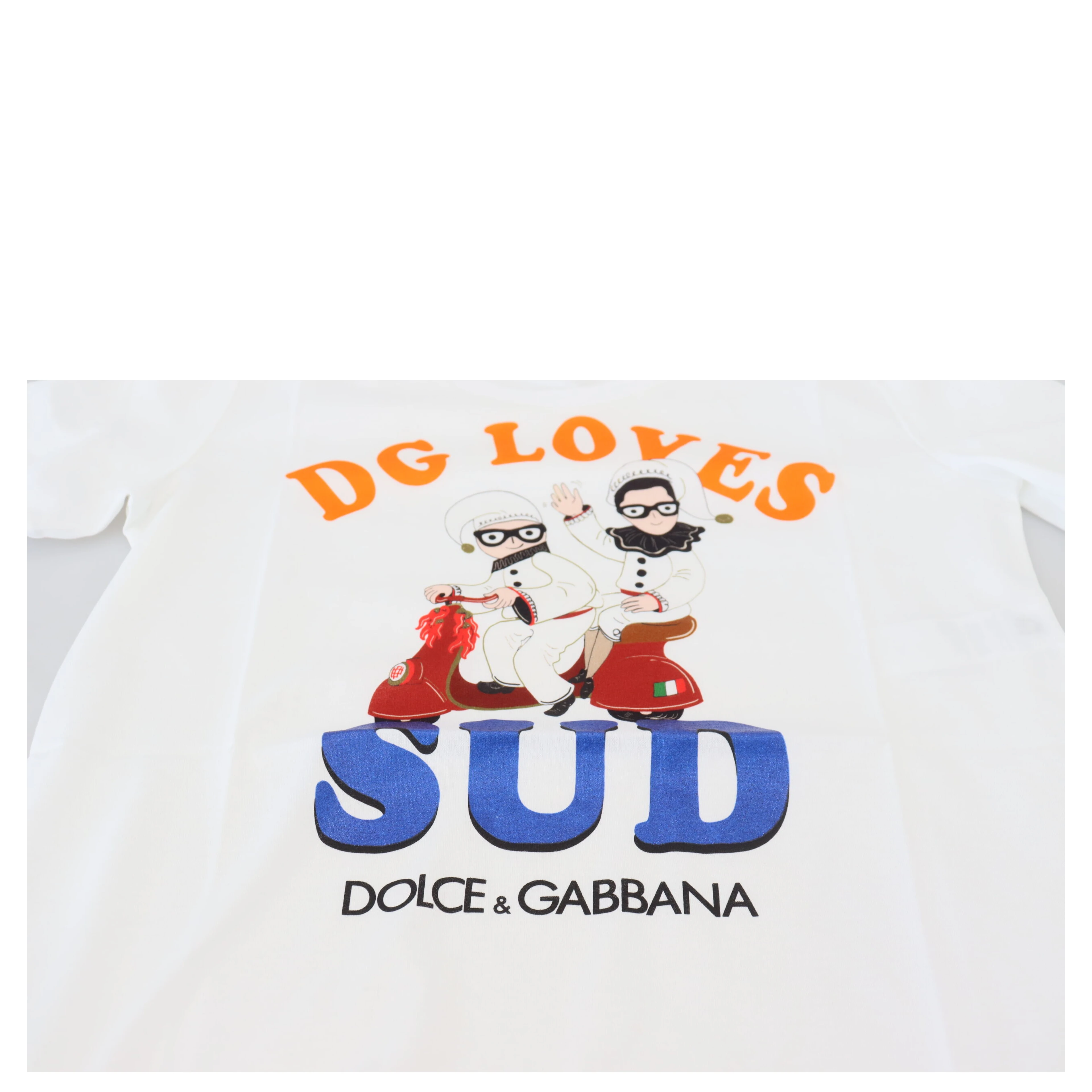 White Cotton DG Loves SUD  T-shirt