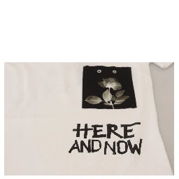 White Cotton T-shirt Crewneck T-shirt