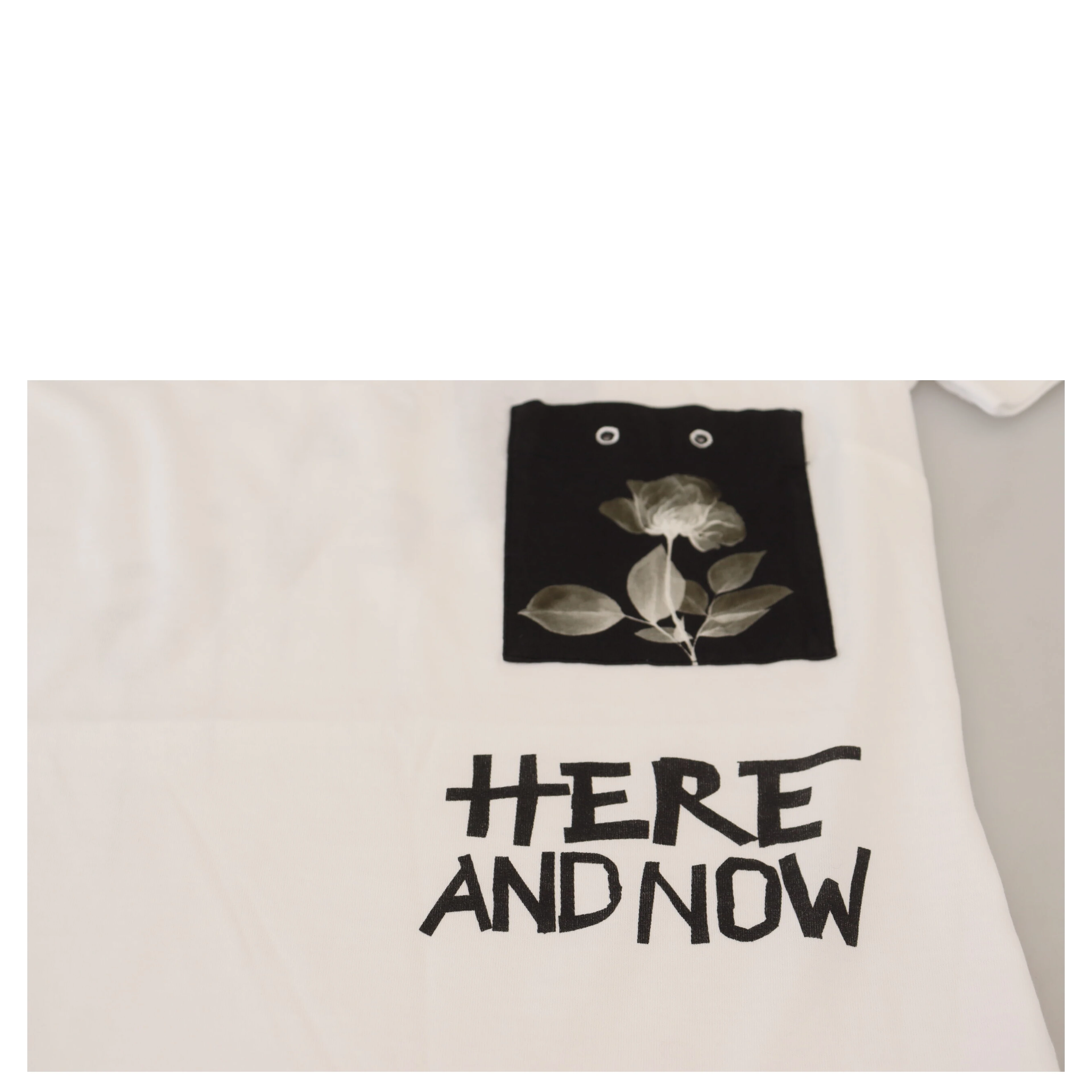 White Cotton T-shirt Crewneck T-shirt