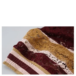 Multicolor Lace V-neck Pullover Sweater